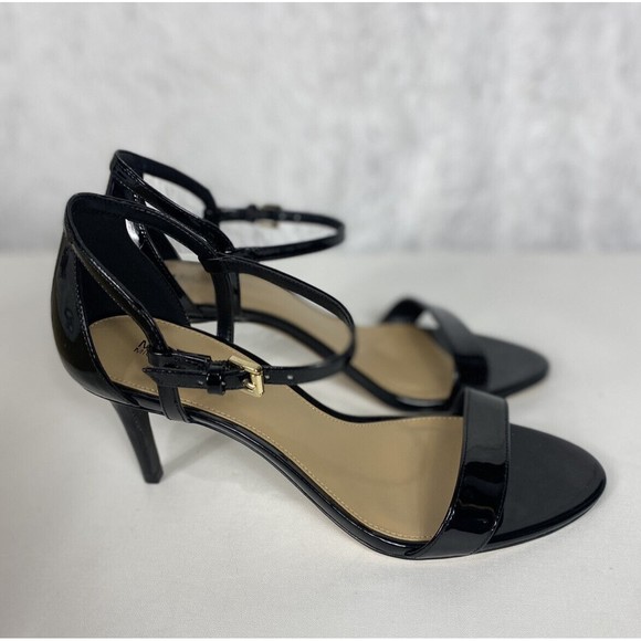 MICHAEL Michael Kors Simone Dress Sandals Black Patent Leather NIB - Picture 6 of 8